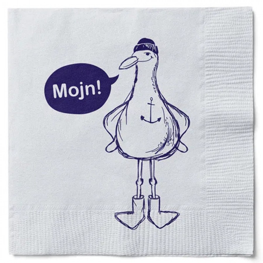 Салфетки бумажные Nautical Seagull 33x33 см, 20 шт