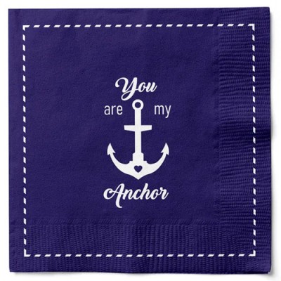 Салфетки бумажные Nautical Anchor 33х33 см, 20 шт