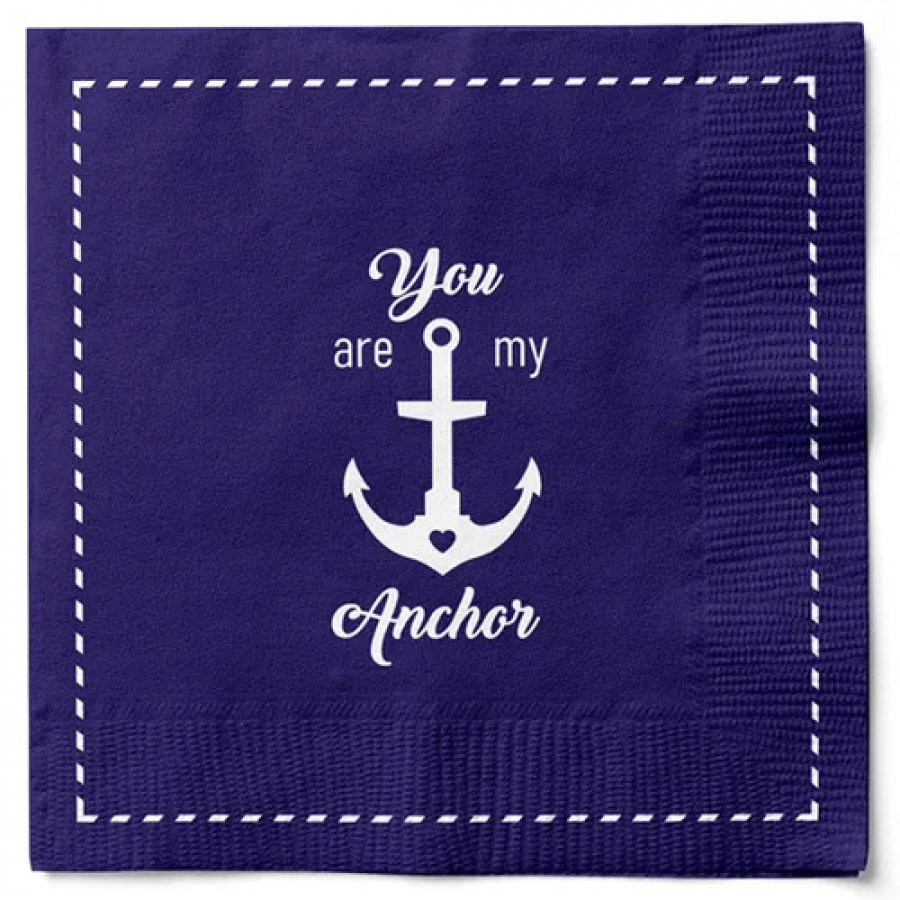 Салфетки бумажные Nautical Anchor 33х33 см, 20 шт