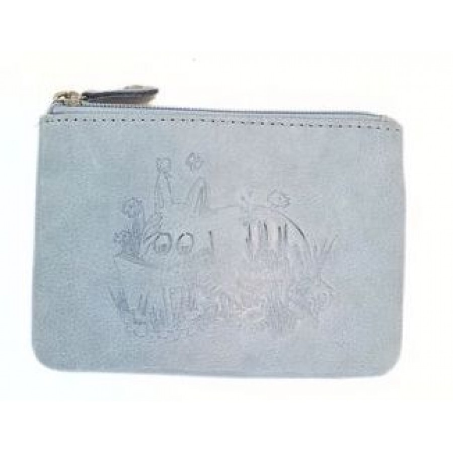 Кошелек для монет кожанный Moomin Летний день Blue 12х9 см