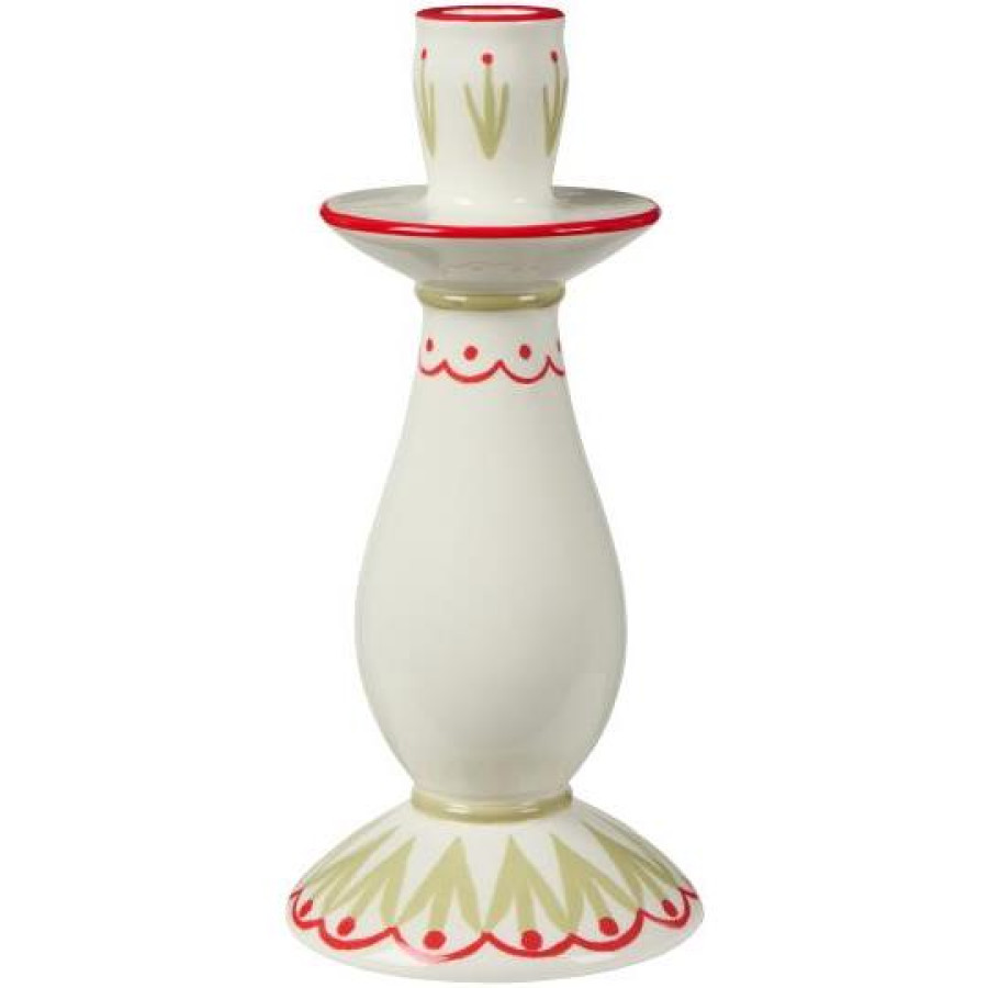Подсвечник white red and green pattern для свечи d 2,2 см