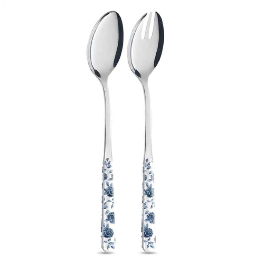 Набор приборов для салата Vintage Floreal Roses Blue 2 шт