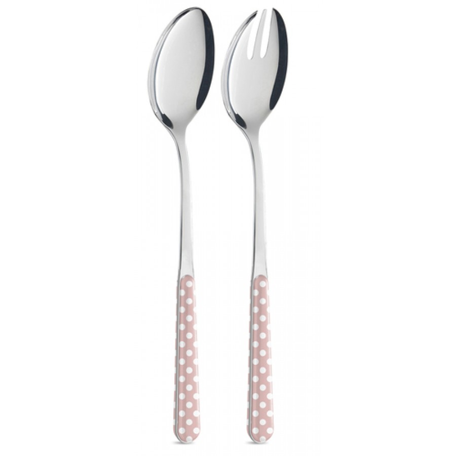 Набор приборов для салата Pink Dot 2 шт