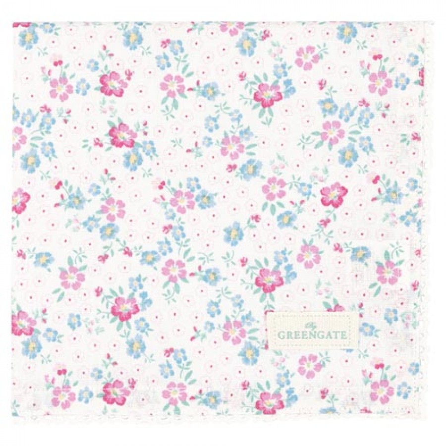 Салфетка with lace Allyna white 40х40 см