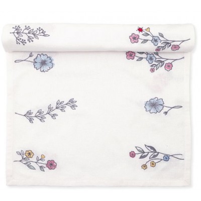 Столовая дорожка Venissa white with emb 45x140 см