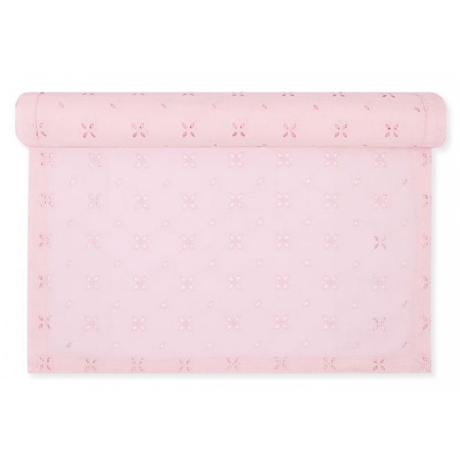 Столовая дорожка Lace pale pink 50x150 см