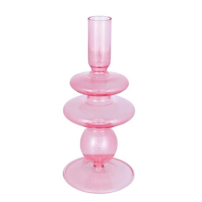 Подсвечник cylinder dusty rose large