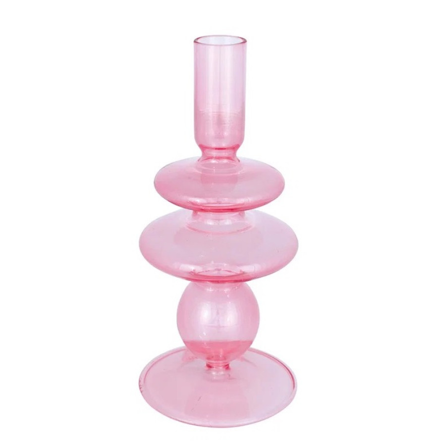 Подсвечник cylinder dusty rose large
