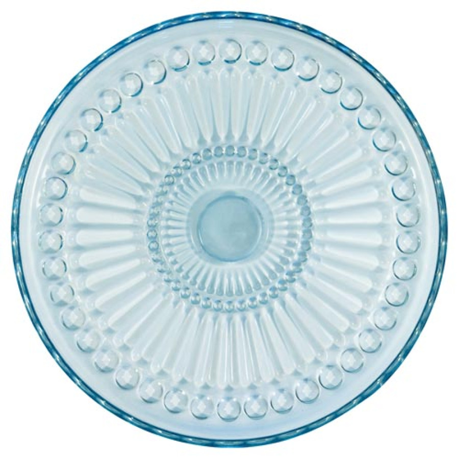 Стеклянная тарелка Alice pale blue 18,5 см