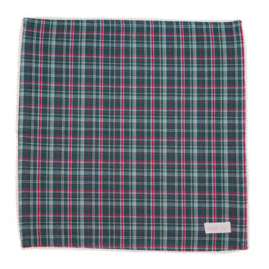Салфетка Lisa with red and green check 40х40 см
