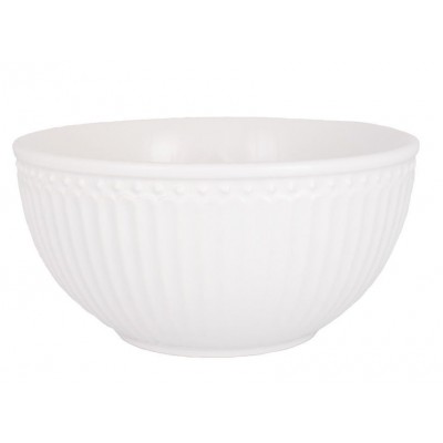 Сервировочная пиала Alice white 17 см