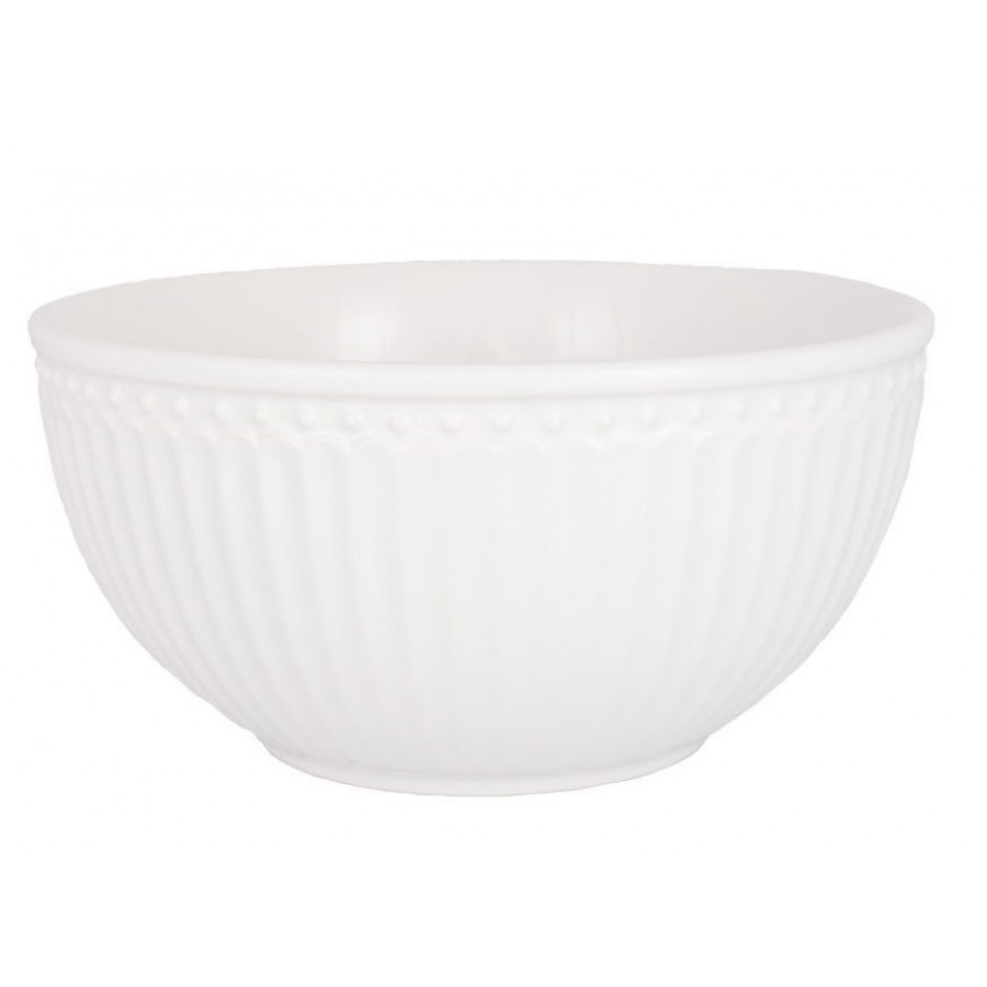 Сервировочная пиала Alice white 17 см