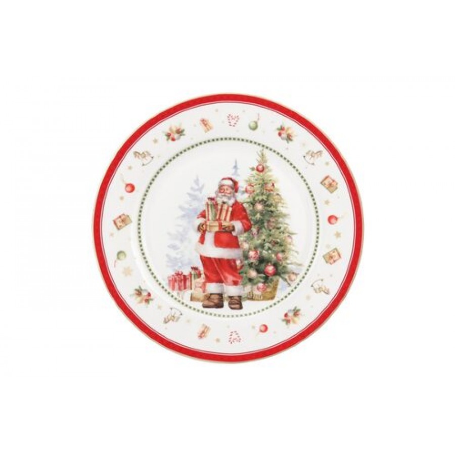 Десертная тарелка Happy Santa 19,5 см