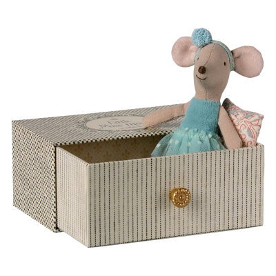 Мышка балерина blue, Младшая сестра в коробке-кушетке
