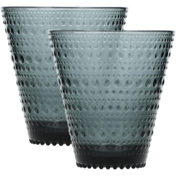 Kastehelmi Набор стаканов Tumbler dark grey 300 мл, 2 шт