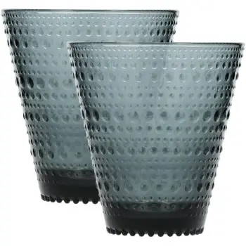 Kastehelmi Набор стаканов Tumbler dark grey 300 мл, 2 шт