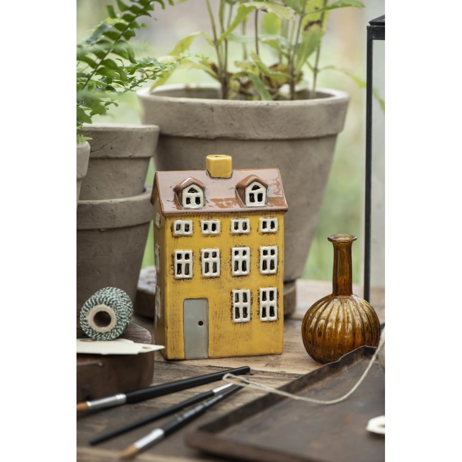 Подсвечник House Nyhavn grey door Yellow