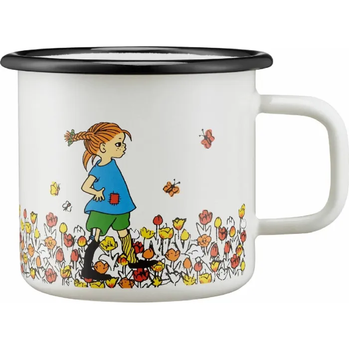 Pippi Кружка эмалированная Be More Pippi 370 мл