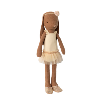 Заяц-балерина в платье cream Chocolate brown, Размер 2