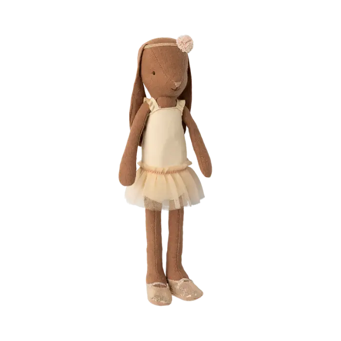 Заяц-балерина в платье cream Chocolate brown, Размер 2