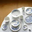 Тарелка для пасты Moomin Весна white/blue 21 см
