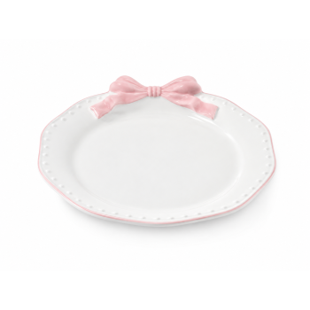 Десертная тарелка Ribbon grace pink 22 см
