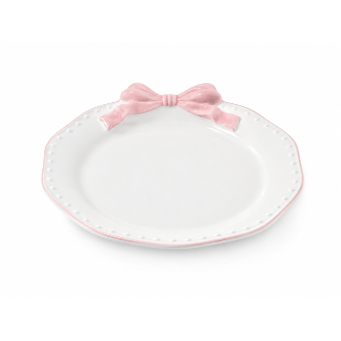 Десертная тарелка Ribbon grace pink 22 см