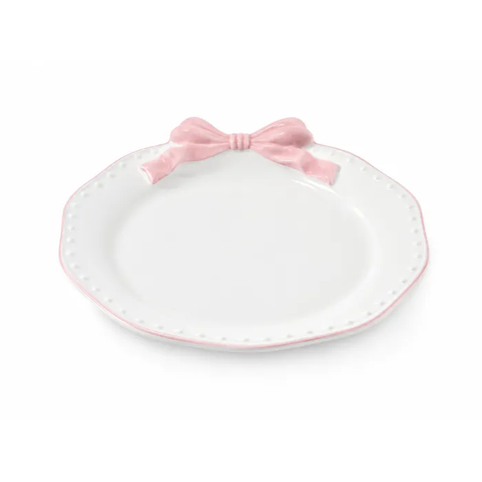 Десертная тарелка Ribbon grace pink 22 см