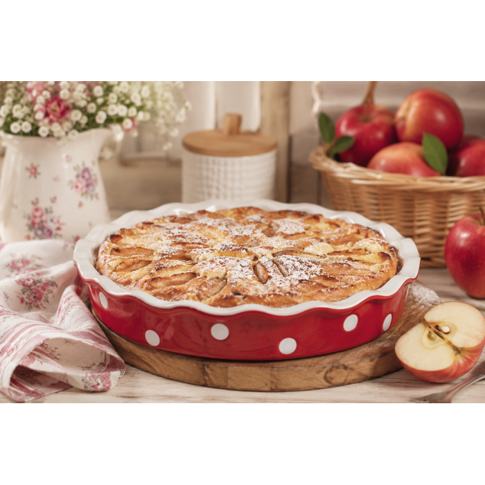 Форма для выпечки Red Pie with dots 30 см
