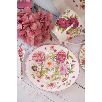Десертная тарелка Peony bouquet 19,5 см
