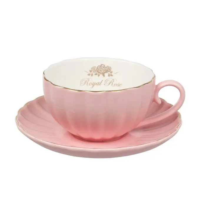 Чайная пара Royal Rose pink 200 мл