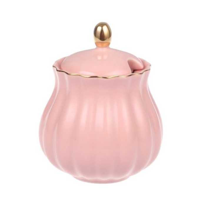 Сахарница Royal rose pink with gold rim 200 мл