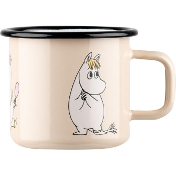 Moomin Кружка эмалированная Retro Фрекен Снорк, 370 мл, beige