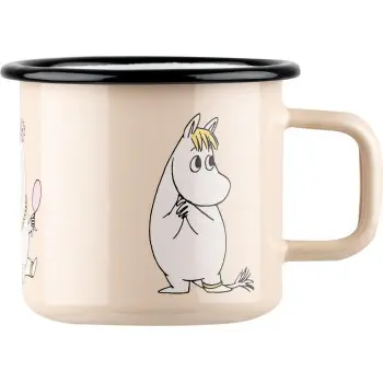 Moomin Кружка эмалированная Retro Фрекен Снорк, 370 мл, beige (ТОВАР ИЗ АУТЛЕТА)