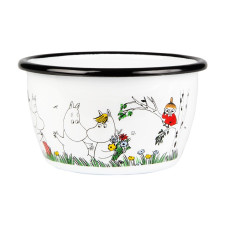 Moomin Пиала эмалированная Moomin Colors Счастливое семейство, 300 мл