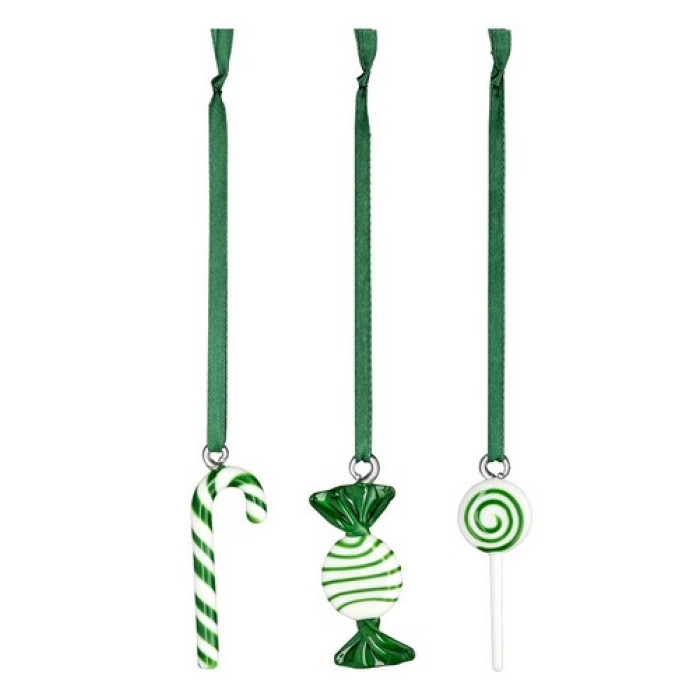 Набор подвесных украшений Moomin Сладости Green, 3 шт