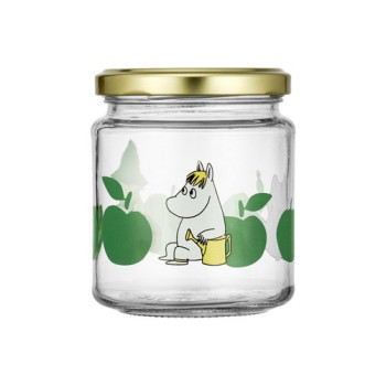 Банка стеклянная Moomin Вкусные яблоки green 300 мл