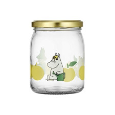 Банка стеклянная Moomin Вкусные яблоки yellow 500 мл