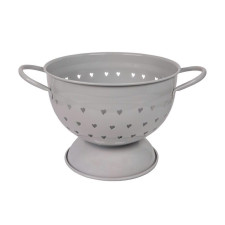 Дуршлаг Heart Light grey