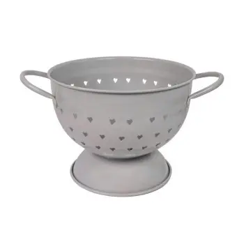 Дуршлаг Heart Light grey