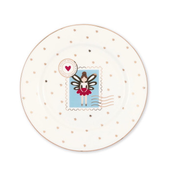 Десертная тарелка Cindarella xmas white 15 см