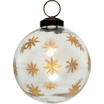 Новогодний шар Star gold clear