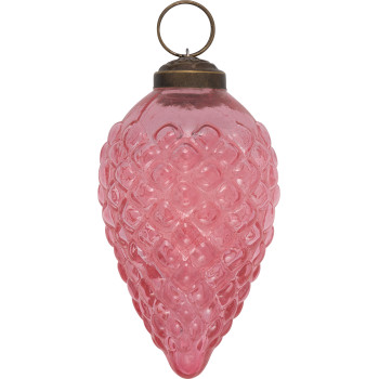 Елочная игрушка Cone  Antique pale pink