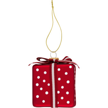 Елочная игрушка Gift Spot red large