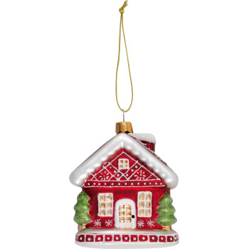 Елочная игрушка House Winter red large