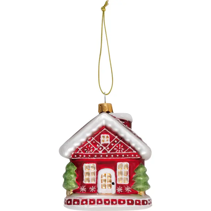 Елочная игрушка House Winter red large