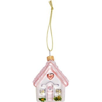 Елочная игрушка House Winter pale pink small