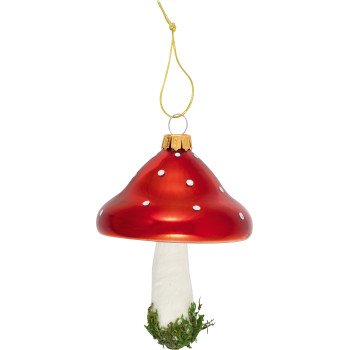 Елочная игрушка Mushroom Spot red