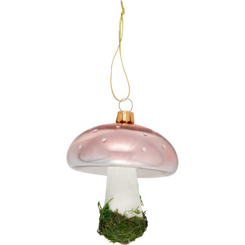 Елочная игрушка Mushroom Spot pale pink