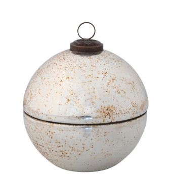 Новогодний шар шкатулка Antique silver medium